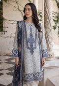 Silver Lilac 3pc Lawn Stitched Suit