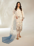 Champagne Cream Stitched Fancy Embrioderd organza suit