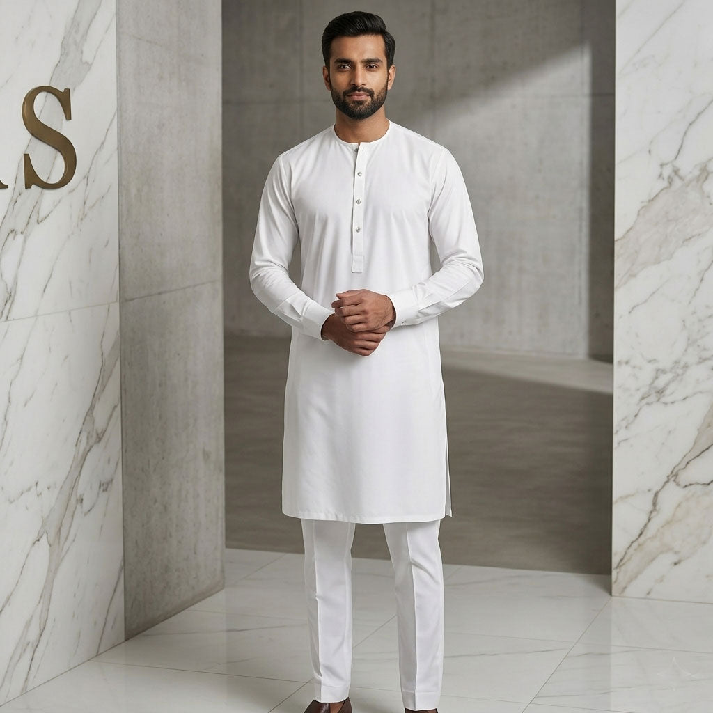 214 off white mens Simple and sophisticated collarless suit