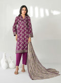Mulberry Stitched Lawn suit with Lawn Rottayu Printed Dupatta
