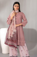 Blush Rose Embroidered Schiffli Lawn with Digital Printed Dupatta