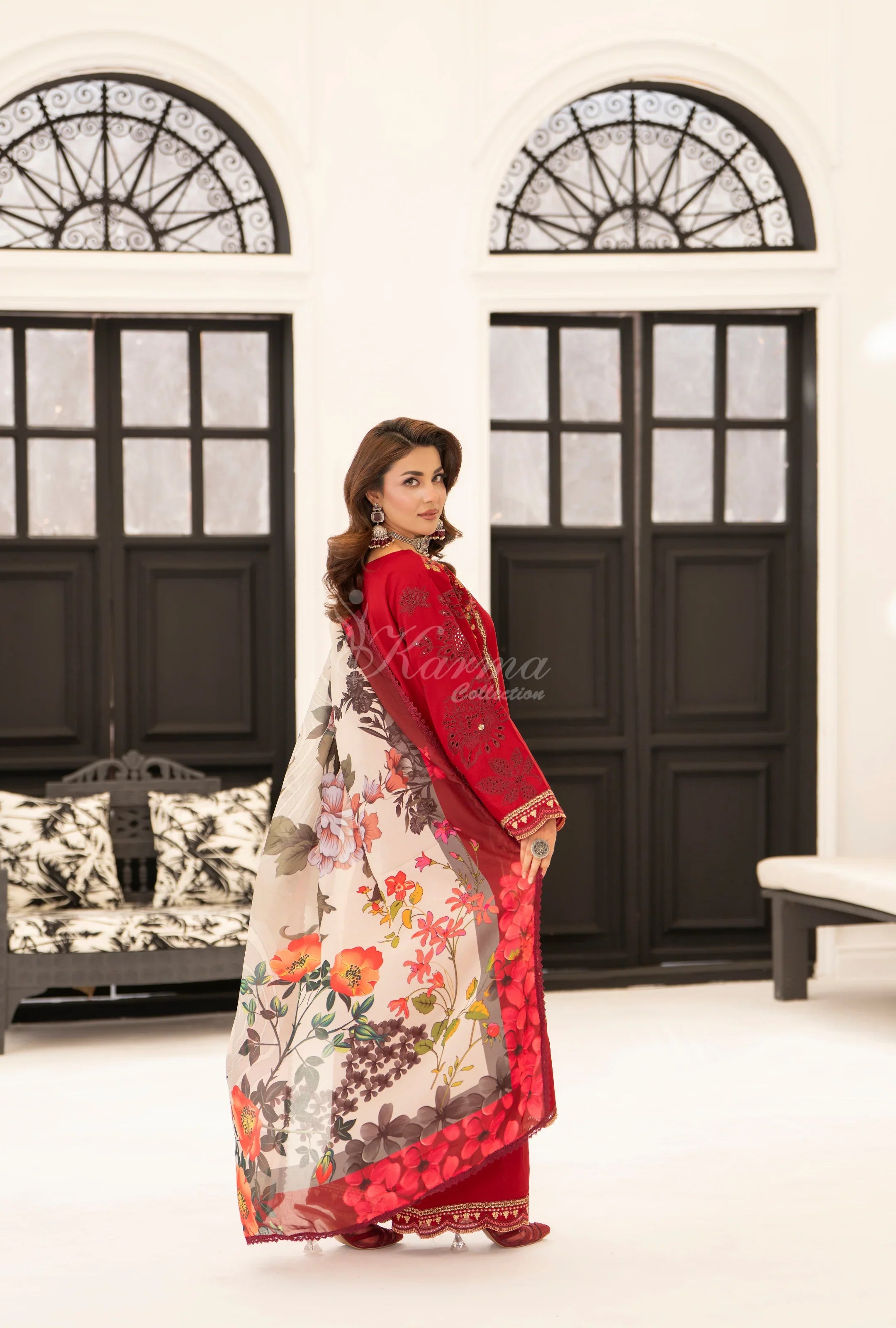Original karma collection 3pc outfit long length WINE
KC-1559