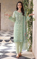 Dusty mint 3pc Lawn Stitched Suit