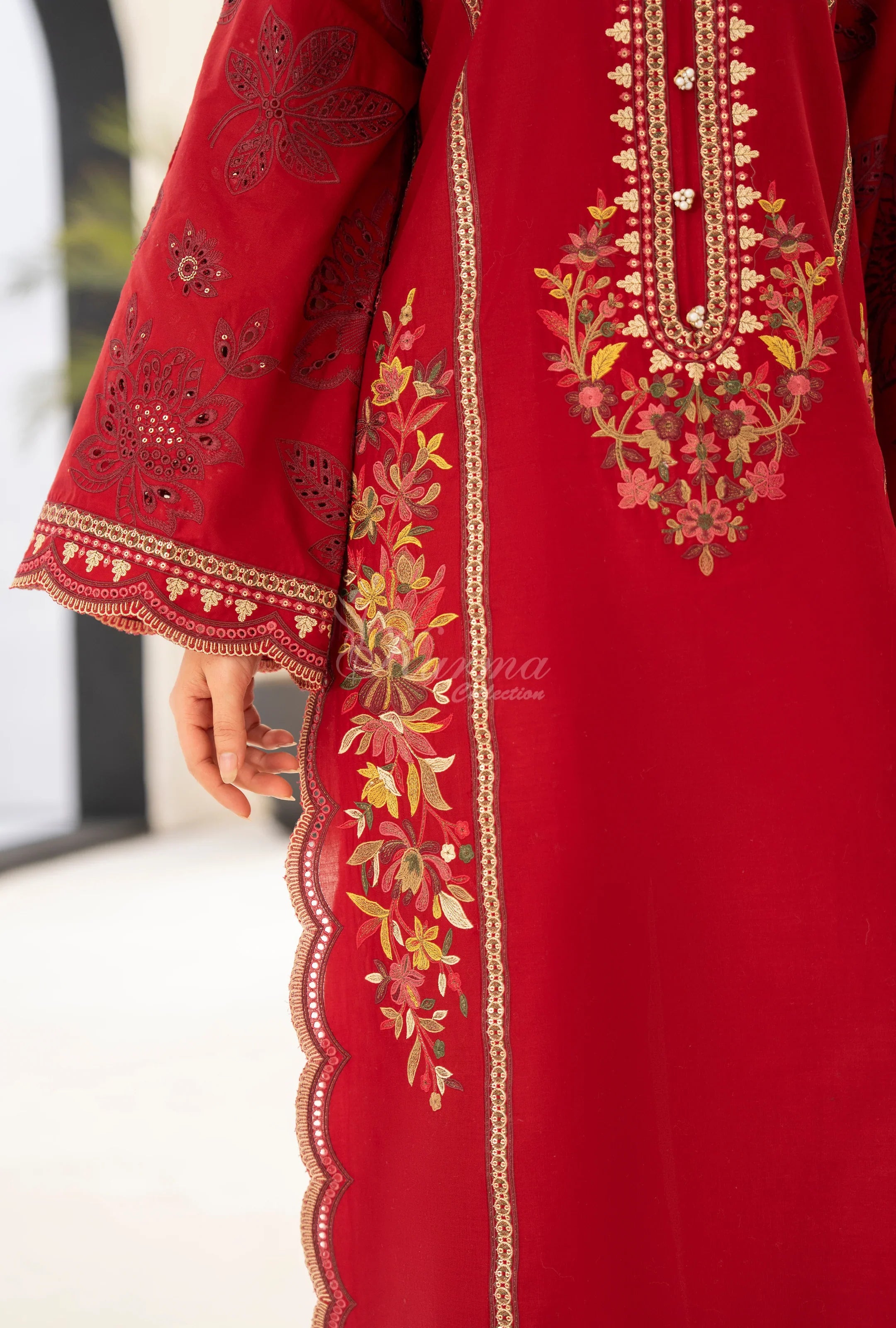 Original karma collection 3pc outfit long length WINE
KC-1559