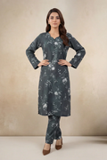 2pc co-ord set green and white flower D-5471 - Noore vol 4