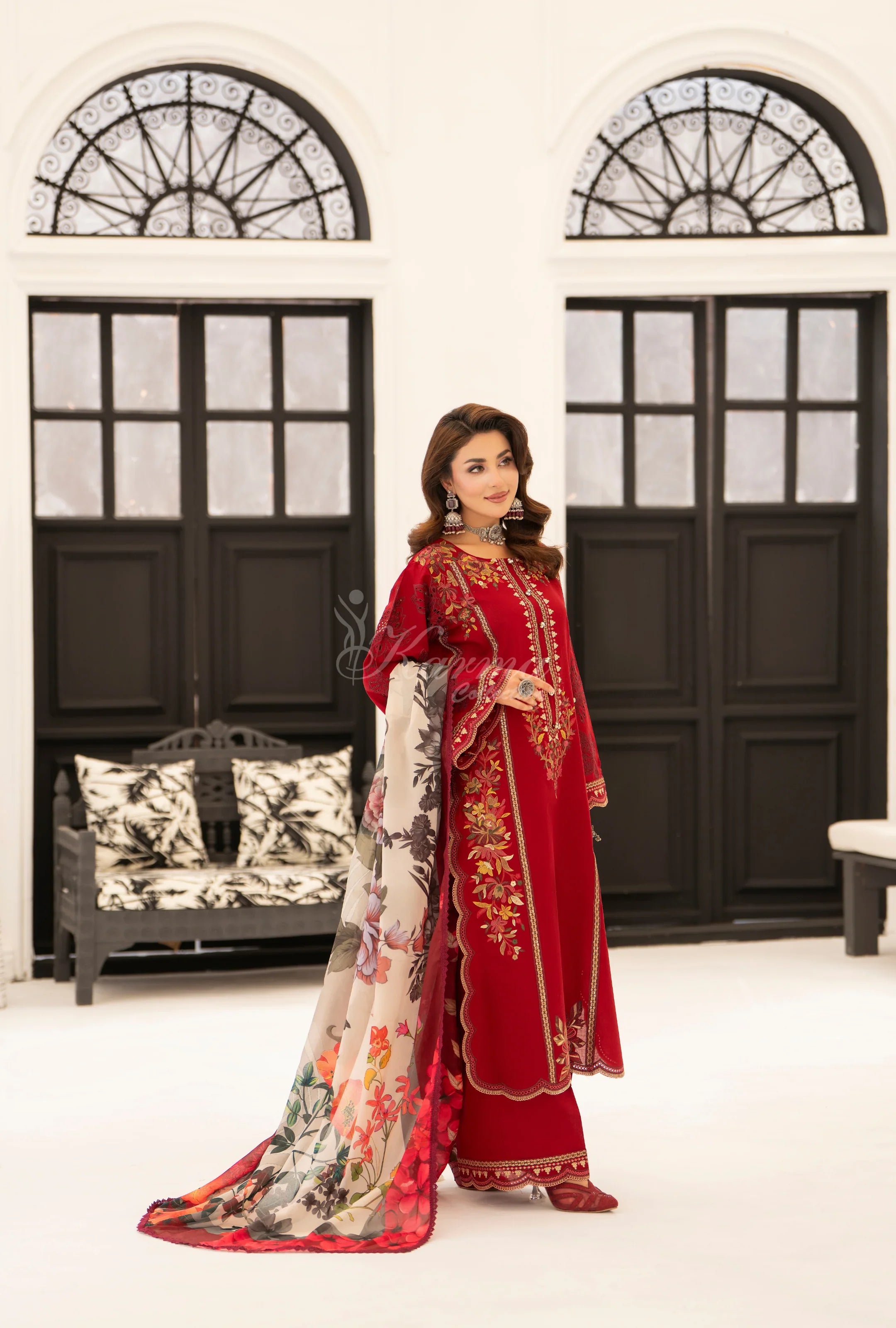 Original karma collection 3pc outfit long length WINE
KC-1559