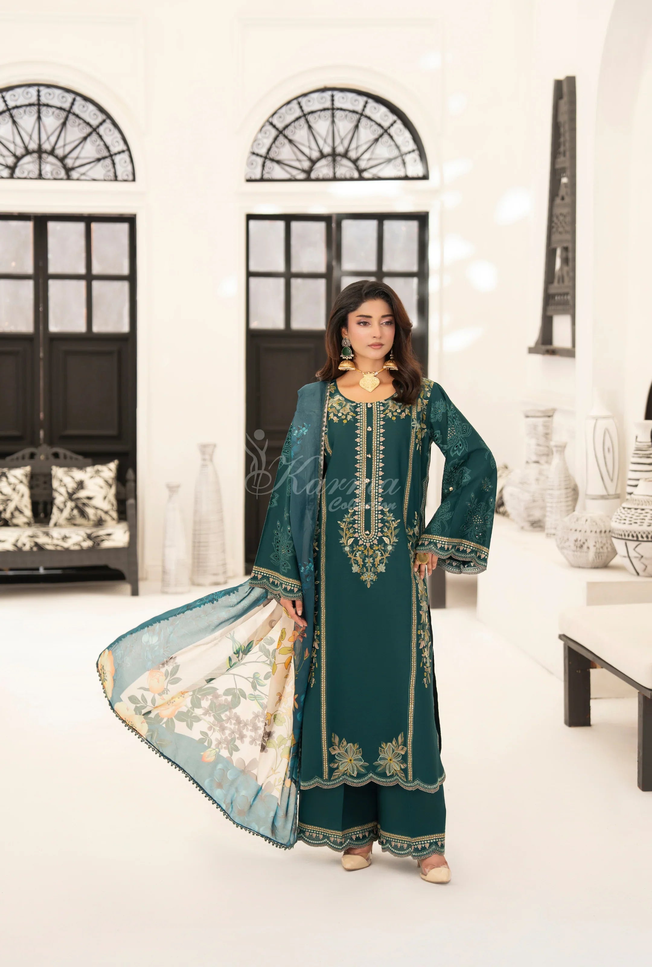 Original karma collection 3pc outfit green kc1559