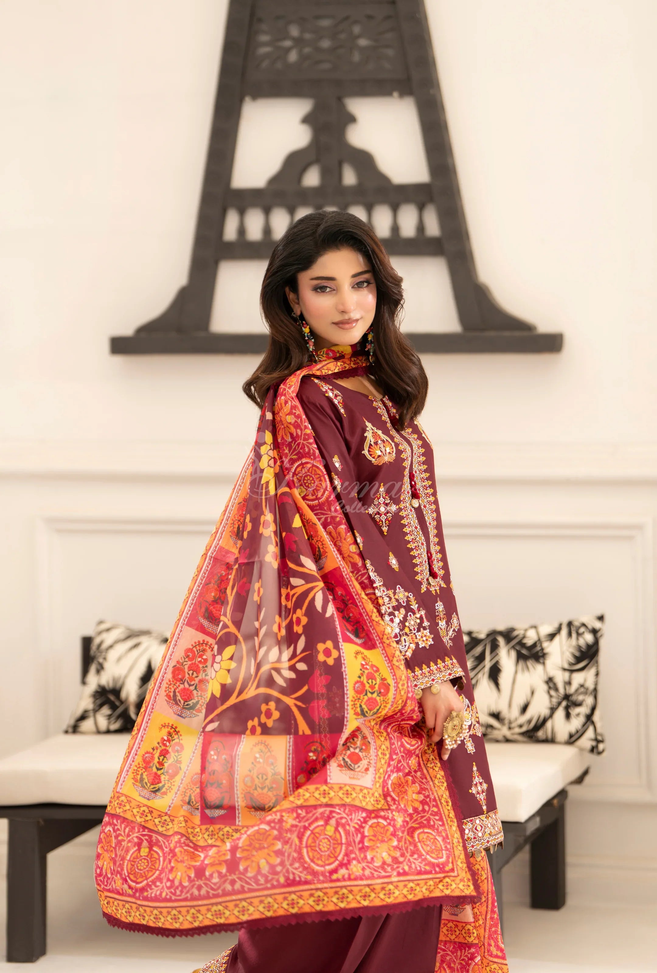 Original karma collection ROYAL BURGUNDY kc1557