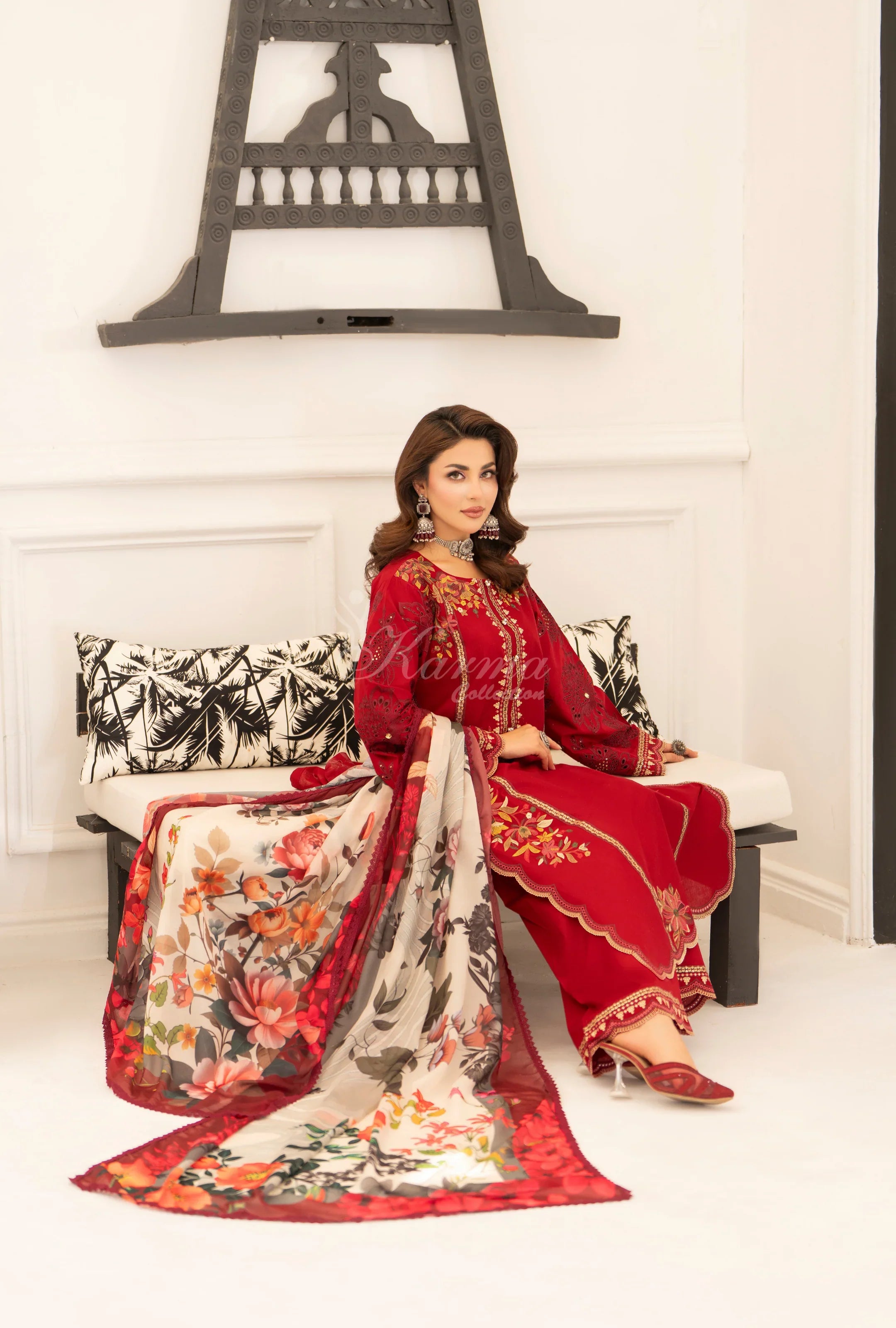 3pc Original karma collection kc1559 wine