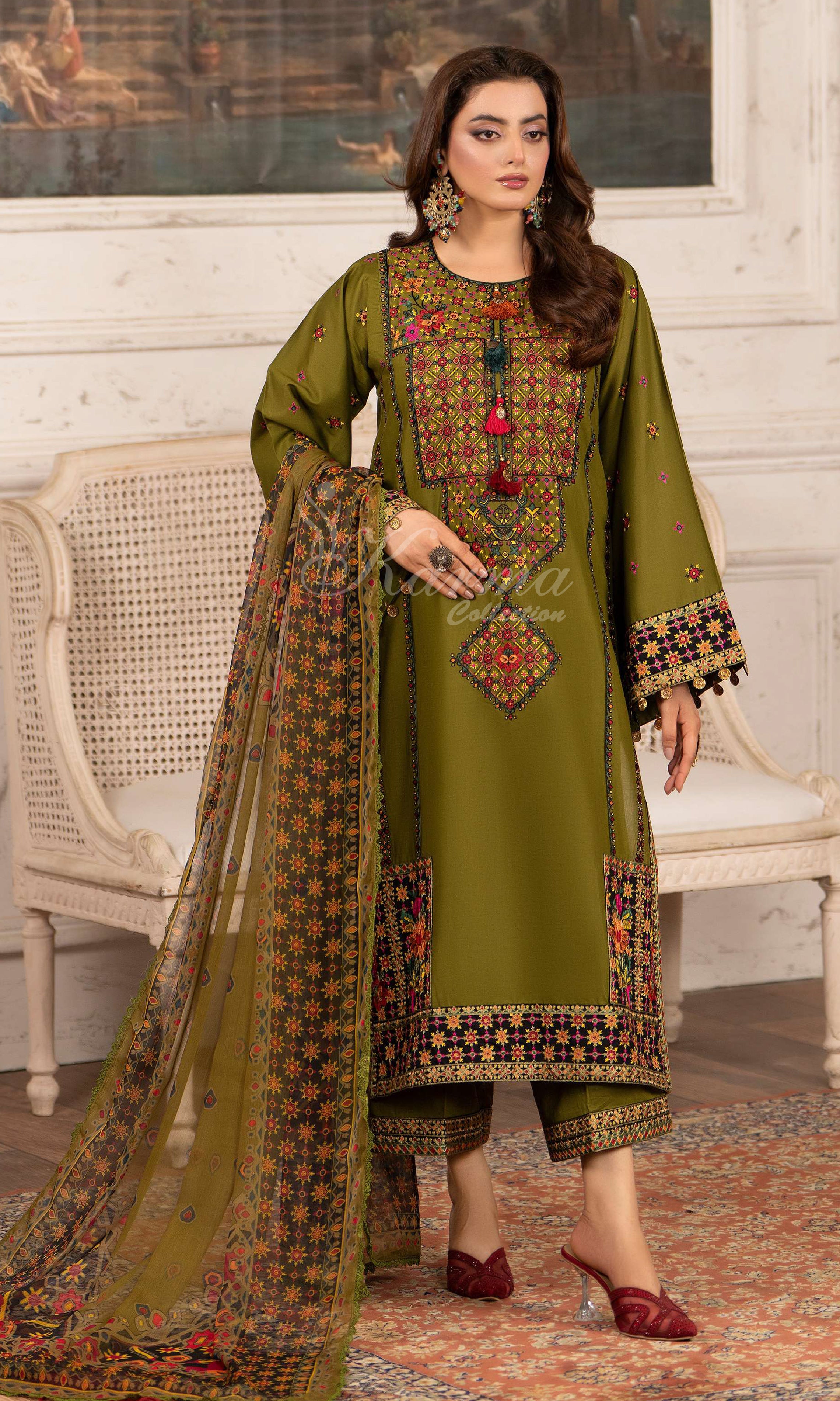 Original karma collection ANTIQUE MOSS KC-1567 3pcs outfit