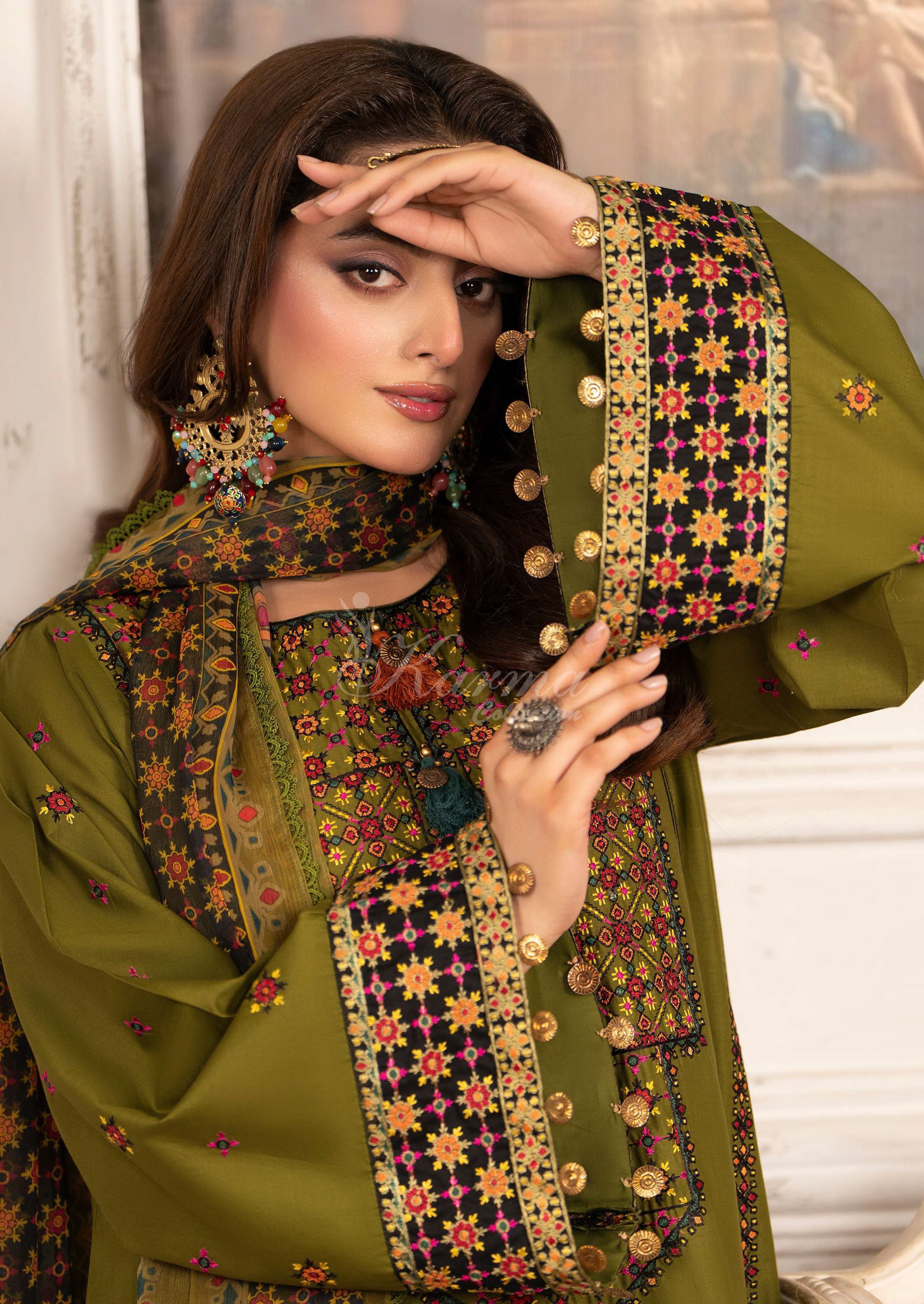 Original karma collection ANTIQUE MOSS KC-1567 3pcs outfit