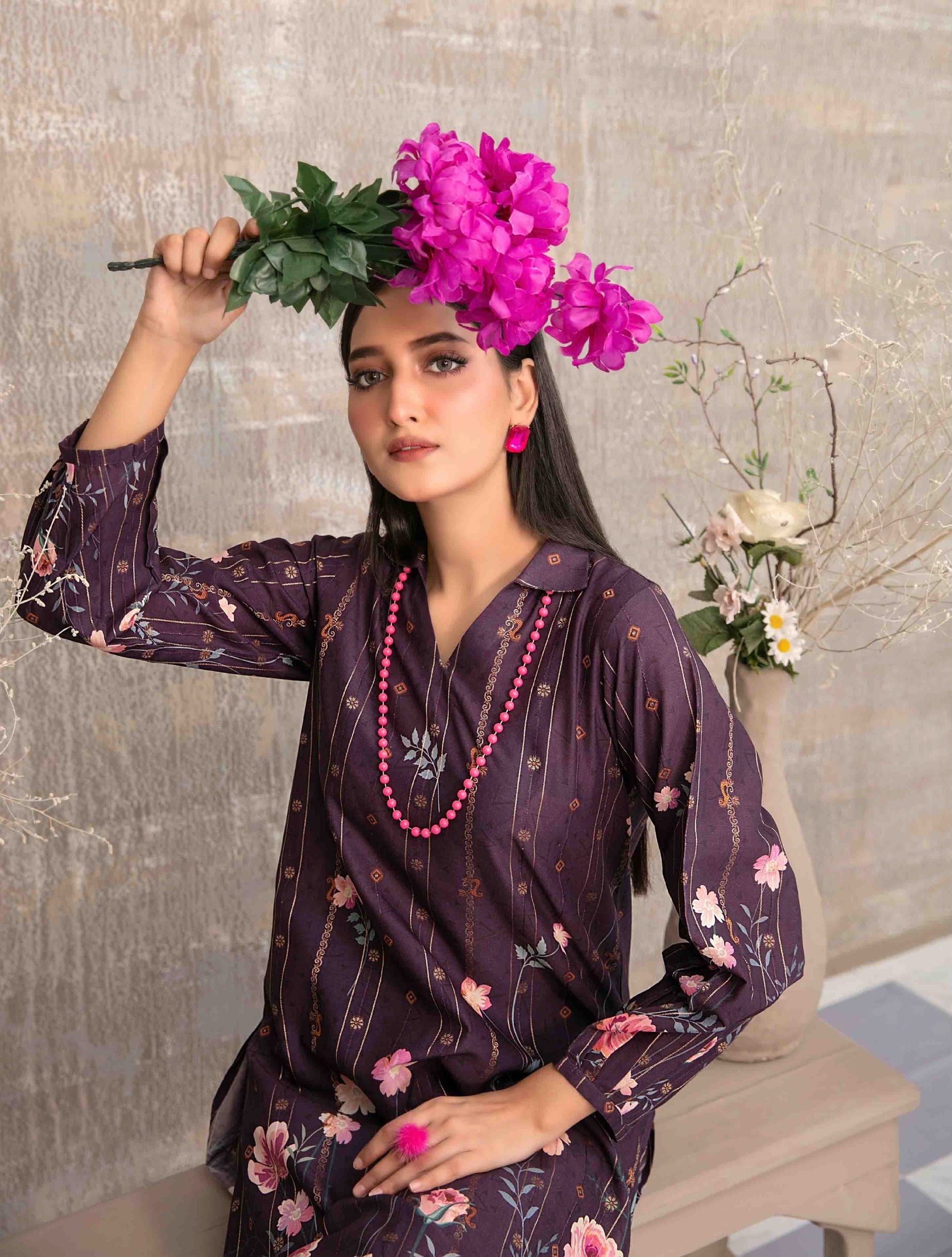 2pc Stitched Saliha Digital Print suit