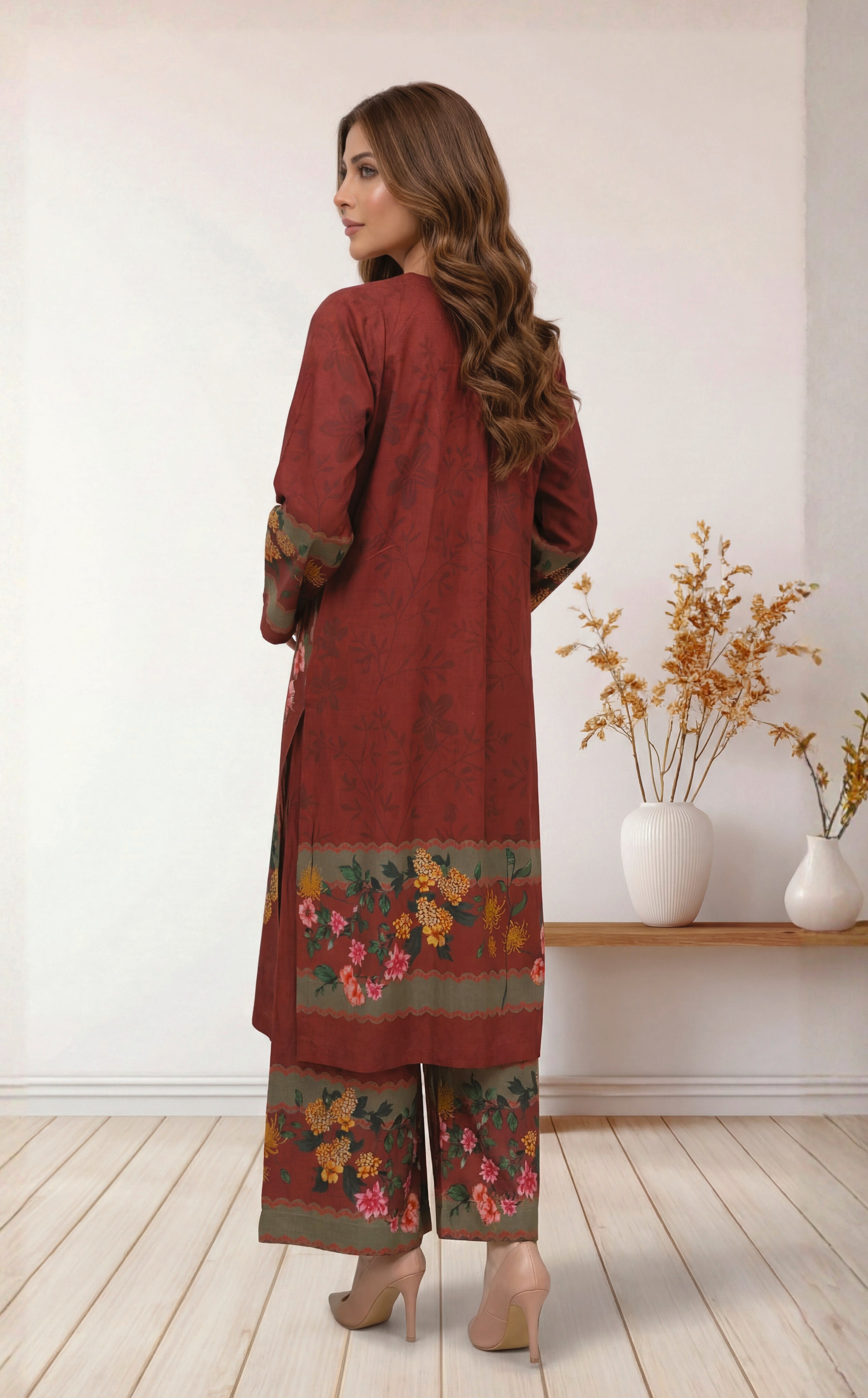 2pc Gulzar stitched staple Lawn digital print